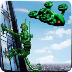 Скачать Drone Robot Lizard Robot Game XAPK