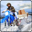 Montanha Neve Bike cavaleiro