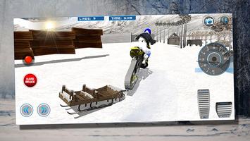 Montanha Neve Bike cavaleiro Cartaz