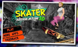 Louco skater menina skate imagem de tela 2