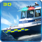 Police Boat Shooting Games 3D icône