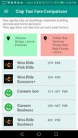 Clap taxi fare comparison service পোস্টার