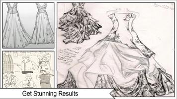 Beauty Dress Sketch Pattern capture d'écran 1