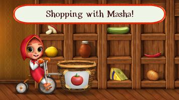 Masha Bear Grocery Store Games, Shopping for Kids پوسٹر