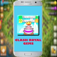 FREE Gems Clash Royale-SIMULATOR 💎 پوسٹر