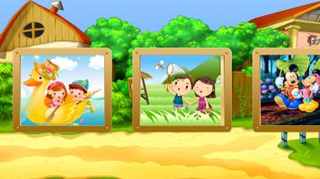 Cartoon Jigsaw Puzzle For Kids โปสเตอร์