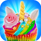 Unicorn Rainbow Cup Cake-DIY Kids Cooking Game icône