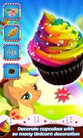 Unicorn Rainbow Cup Cake-DIY Kids Cooking Game capture d'écran 3