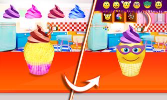 Emoji Cupcake Ideas - Little Chef Hero capture d'écran 3