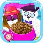 Kitty & Puppy Food Game-Feed Cute Kitty & Puppies ikona