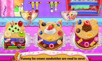 Ice Cream Sandwich gra : Dzieci Darmowe Gotowa screenshot 2