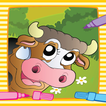 Farm Animal Villege Color Book