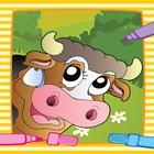 Farm Animal Villege Color Book icono