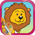 Animal jungle toddler coloring