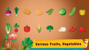 Fruits and Vegetables Puzzle Game for Kids poster