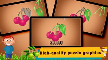 Fruits and Vegetables Puzzle Game for Kids ảnh chụp màn hình 2