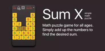 Sum X - simple math puzzle