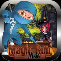 Ninja heroes-Black magic run Affiche