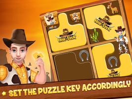 Cowboy se esconder e procurar: jogo de Puzzle Cartaz