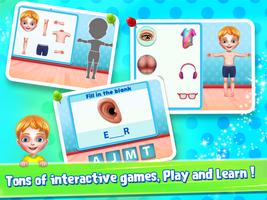 My Body Parts - Human Body Parts Learning for kids syot layar 1