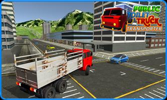 Public Toilet Cargo Truck 3D постер