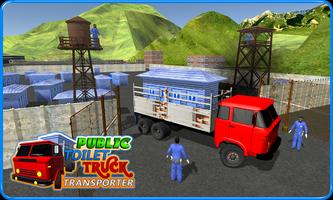 Public Toilet Cargo Truck 3D Ekran Görüntüsü 1