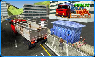 Public Toilet Cargo Truck 3D capture d'écran 2