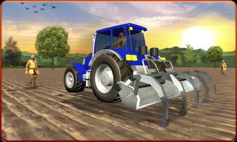 Tractor Farming & Tractor Trolley Cargo Driver 3D 海报