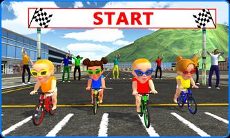 Baby Bicycle Rider Race 3D Affiche