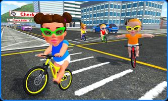 Baby Bicycle Rider Race 3D capture d'écran 1