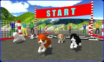 Cute Puppy Dog Racing Sim 2017 海报