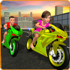 Kids MotorBike Rider Race 3D biểu tượng