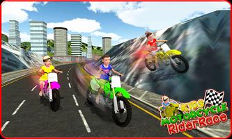 Kids MotorBike Rider Race 3D स्क्रीनशॉट 2