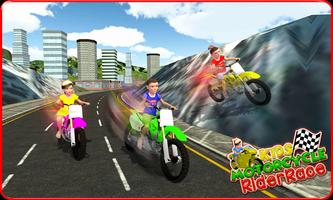 Kids MotorBike Rider Race 3D capture d'écran 2