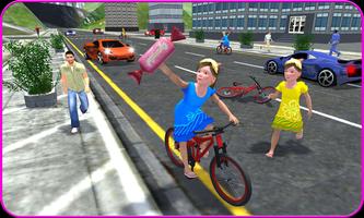Kids Bicycle Candy Collection الملصق