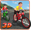 Kids Bicycle Rider Street Race