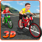 Kids Bicycle Rider Street Race آئیکن