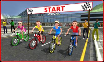 Kids Bicycle Rider Street Race پوسٹر