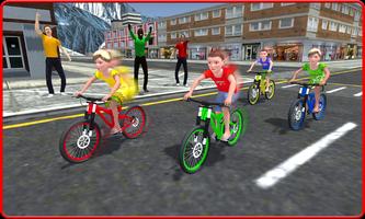 Kids Bicycle Rider Street Race Ekran Görüntüsü 1
