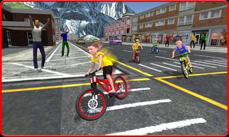 Kids Bicycle Rider Street Race imagem de tela 2