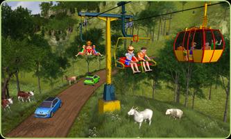 kids uphill chairlift adventure driving simulator Ekran Görüntüsü 3