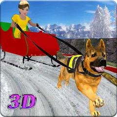 Kids Sled Dog Racing : OffRoad Snow Dogs Race 3D