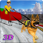Kids Sled Dog Racing : OffRoad Snow Dogs Race 3D icon