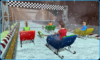 Kids Sled Dog Racing : OffRoad Snow Dogs Race 3D poster