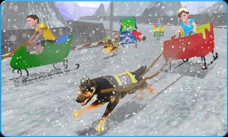 Kids Sled Dog Racing : OffRoad Snow Dogs Race 3D screenshot 1