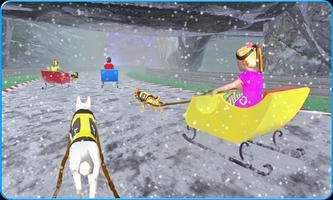 Kids Sled Dog Racing : OffRoad Snow Dogs Race 3D screenshot 2