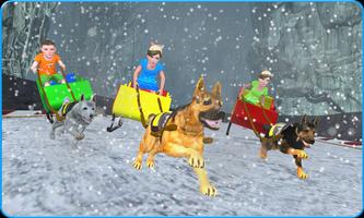 Kids Sled Dog Racing : OffRoad Snow Dogs Race 3D screenshot 3
