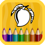 Fruits coloring book for kids - Kids Game Zeichen