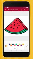 Fruits coloring book for kids - Kids Game screenshot 3
