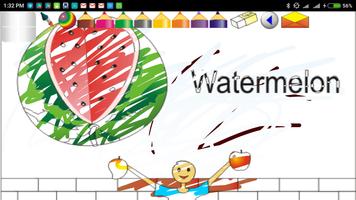 Coloring Book Fruits capture d'écran 1